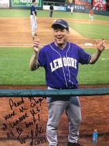 Rep. TJ Cox dons his Lemoore Tigers baseball jersey in annual Congressional Baseball Game. The Democrats beat the Republicans 14-7.